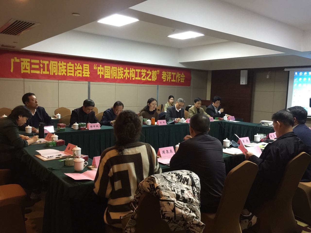 中国工艺美术协会考评组到三江县开展行...